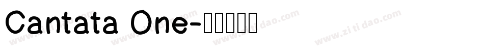 Cantata One字体转换